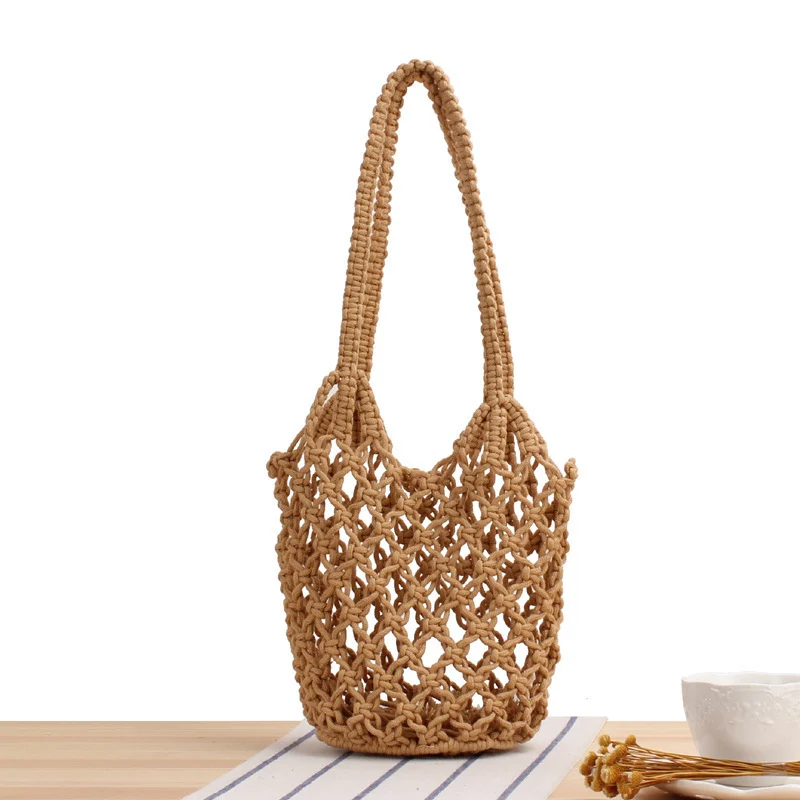 Trendige Makramee-Strandtasche Skanto