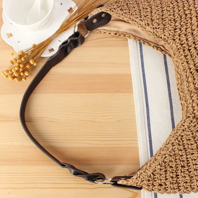 Handtasche aus handgefertigtem Naturgeflecht mit elegantem Schulterriemen Skanto