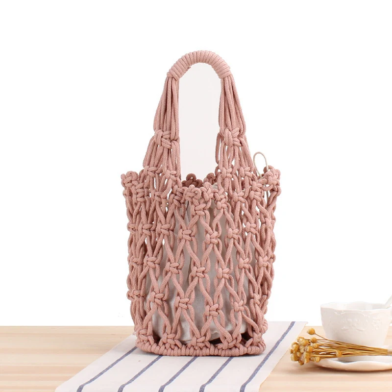 Handgeknüpfte Netztasche Skanto