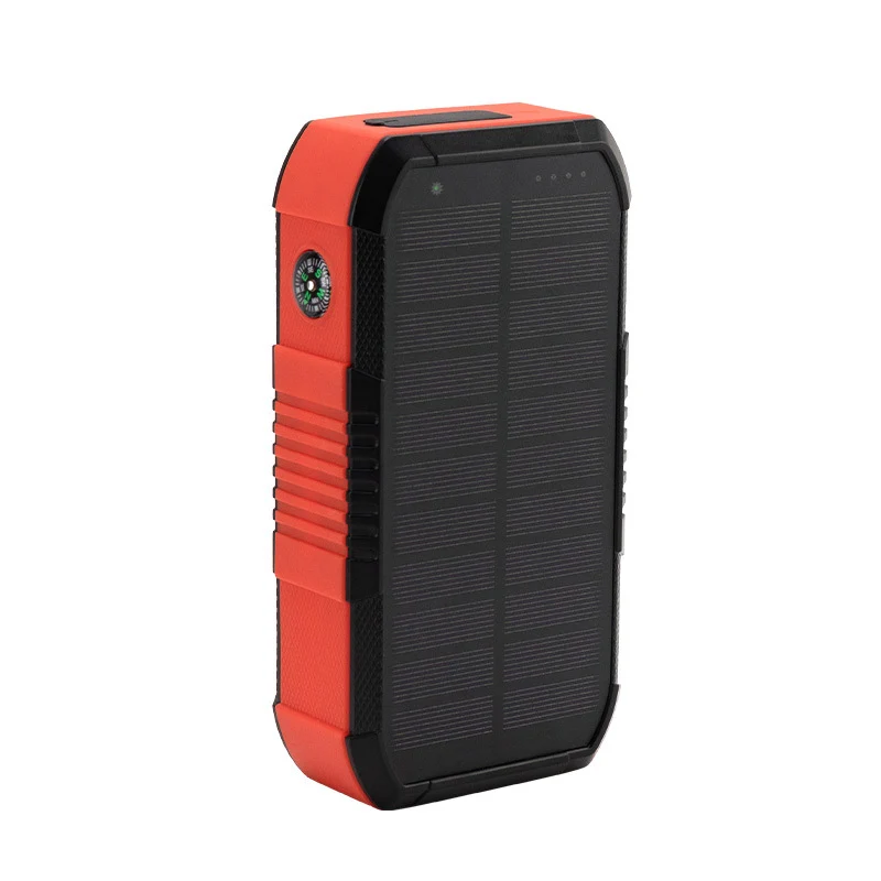 Solarbetriebene Powerbank mit Kompass Skanto