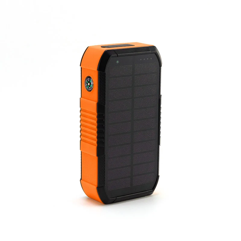 Solarbetriebene Powerbank mit Kompass Skanto