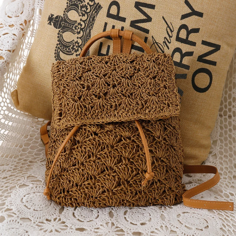 Leichte Rucksacktasche aus handgefertigtem Naturmaterial Skanto