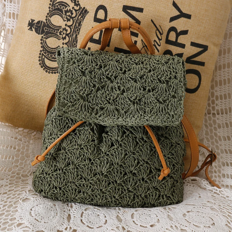 Leichte Rucksacktasche aus handgefertigtem Naturmaterial Skanto