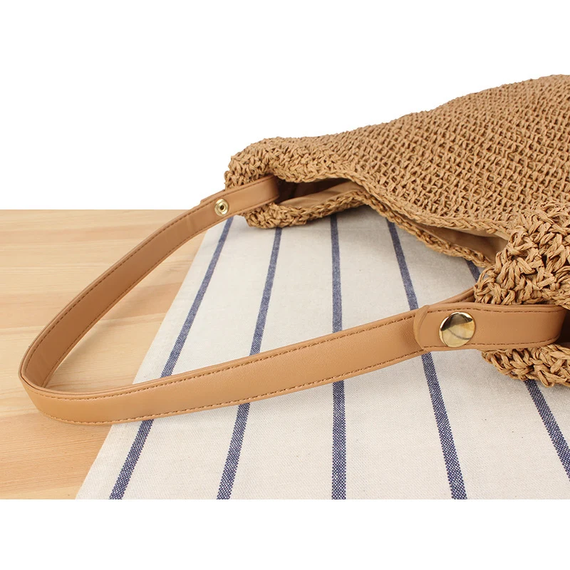 Handtasche aus handgeknüpftem Naturmaterial mit extra viel Stauraum Skanto