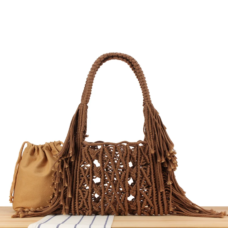Handgeknüpfte Makramee-Tasche Skanto
