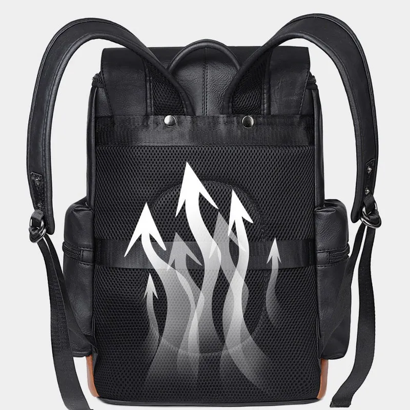 Eleganter Rucksack aus strapazierfähigem Kunstleder Skanto