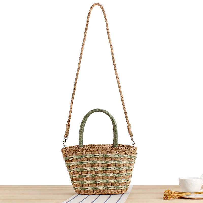 Geflochtene Designer-Handtasche mit abnehmbarem Schultergurt Skanto
