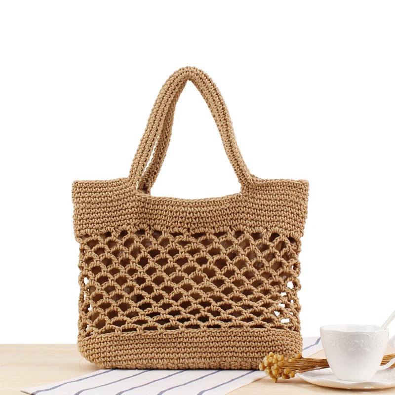 Makramee-Strandtasche mit innovativem Netz-Design Skanto