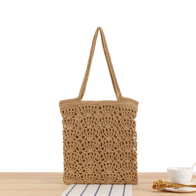 Makramee-Strandtasche mit handgewebtem Design Skanto