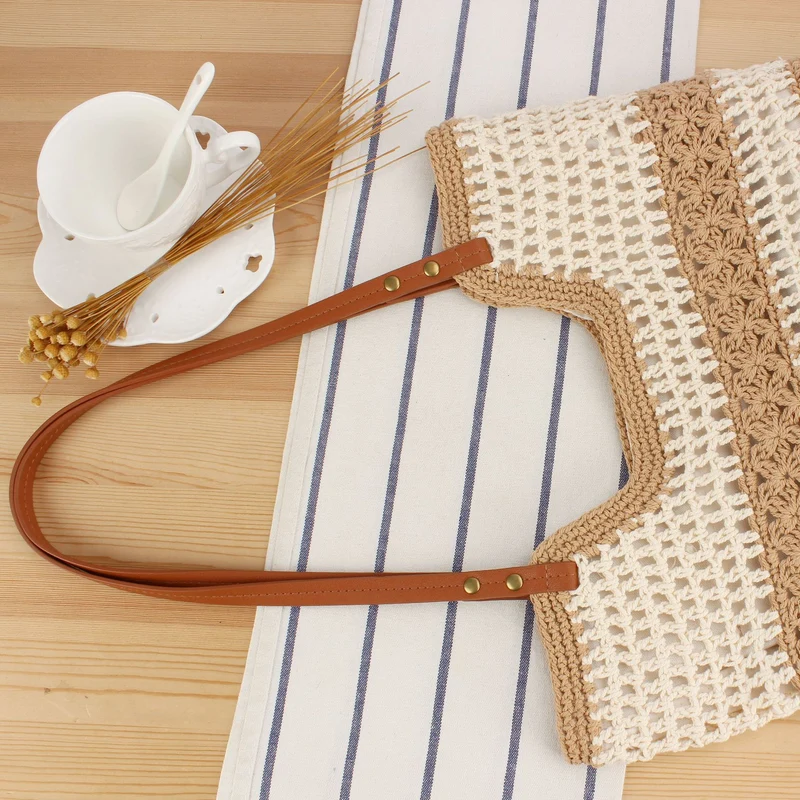 Makramee-Handtasche mit stabilem Griff Skanto