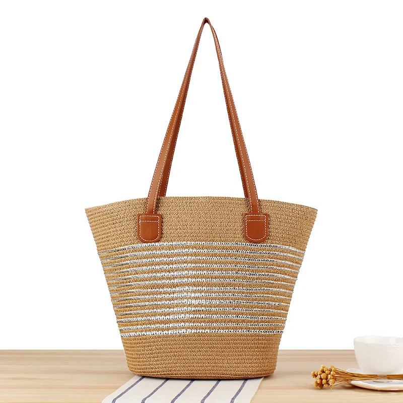 Strandtasche mit modernen Streifen Skanto