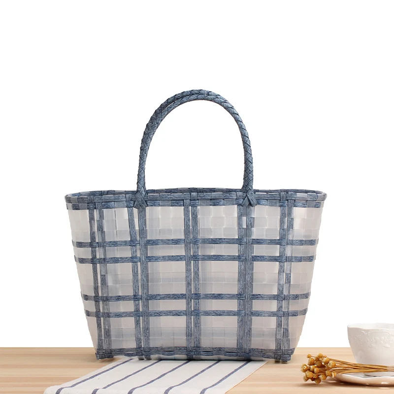 Geräumige Strandtasche mit transparentem Design Skanto