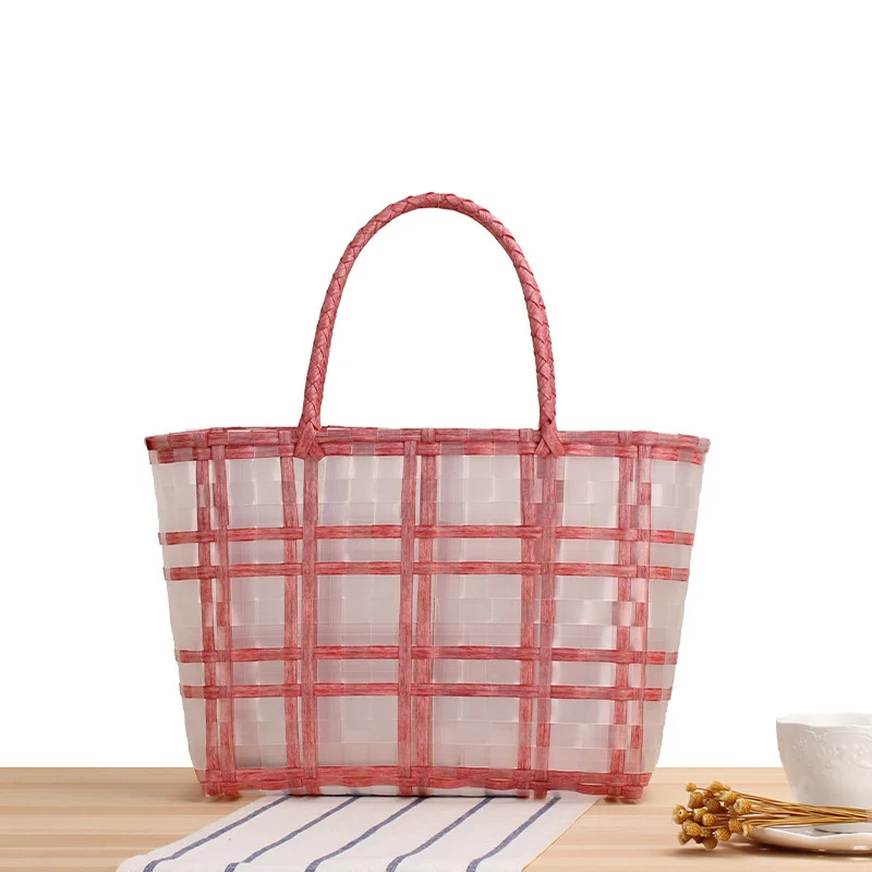 Geräumige Strandtasche mit transparentem Design Skanto