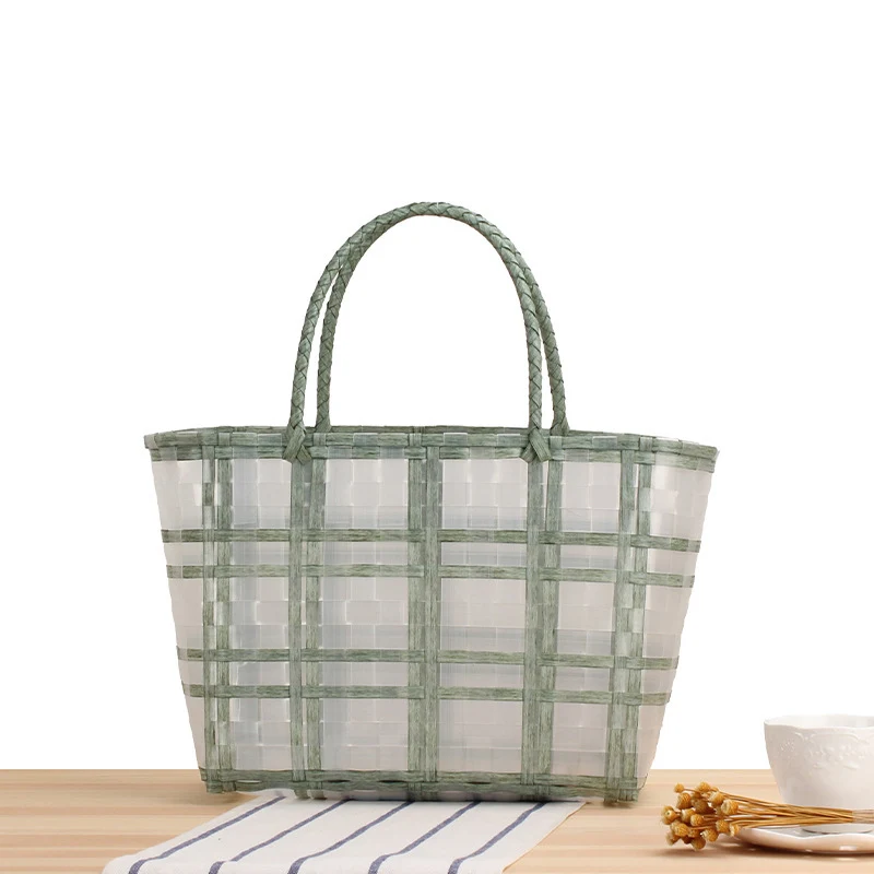 Geräumige Strandtasche mit transparentem Design Skanto