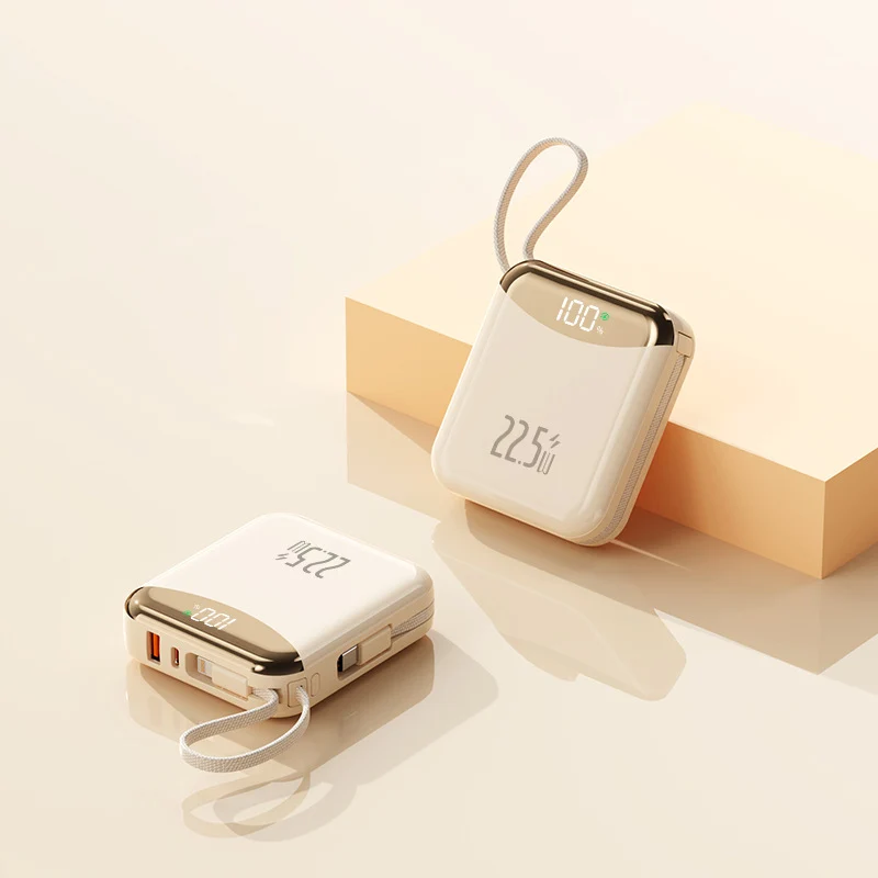 Kompakte Schnelllade-Powerbank mit LED-Anzeige Skanto