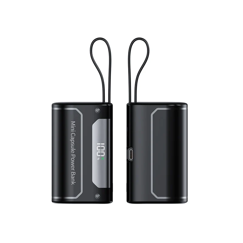 Kompakte Mini-Powerbank mit digitaler LED-Anzeige Skanto