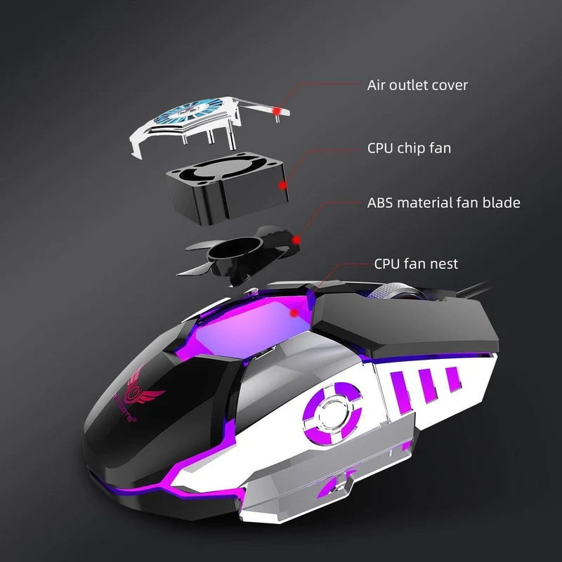 Skanto | Kühlende USB-Lüfter-Gaming-Maus