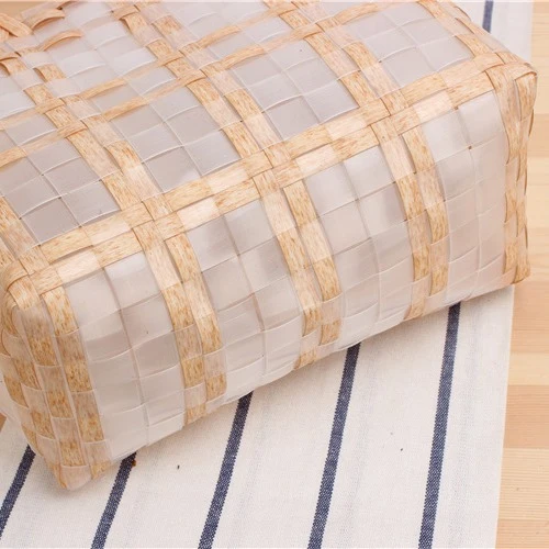 Stilvolle transparente Einkaufstasche aus geflochtenem Material Skanto