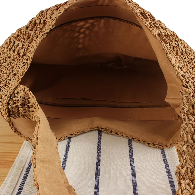 Geflochtene Umhängetasche im modernen Boho-Design Skanto