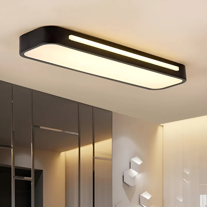 Rechteckige Deckenlampe – Klare Linien & modernes Design | Perfekt für Wohnzimmer und Essbereich | Skanto
