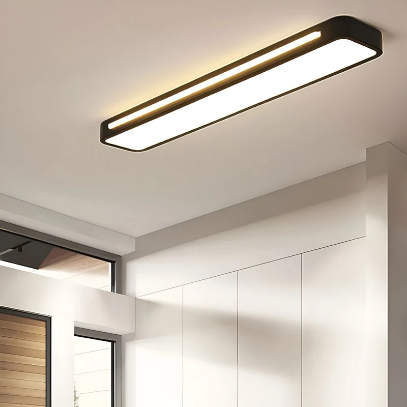 Rechteckige Deckenlampe – Klare Linien & modernes Design | Perfekt für Wohnzimmer und Essbereich | Skanto