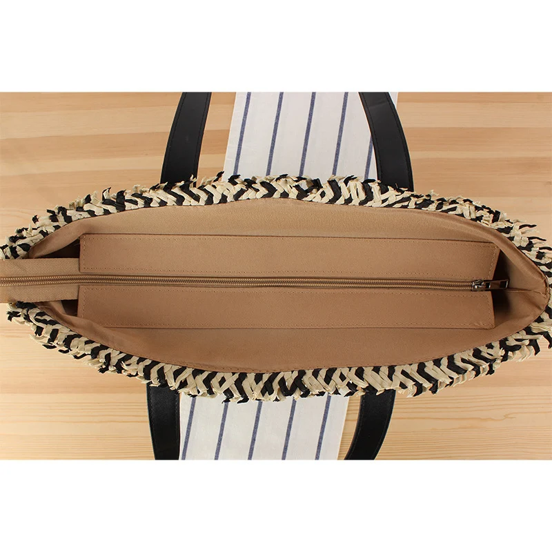 Elegante Korbtasche mit feinem Muster Skanto
