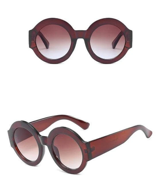 Skanto | Designer-Sonnenbrille mit roten, grünen, schwarzen Kreisen
