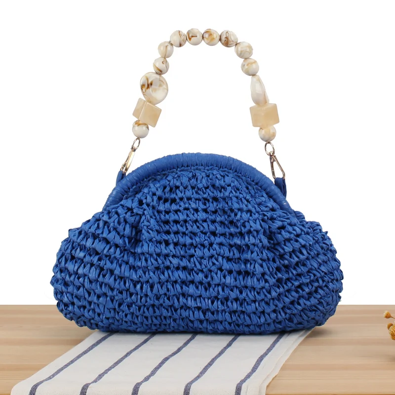 Handtasche mit innovativem Perlengriff Skanto