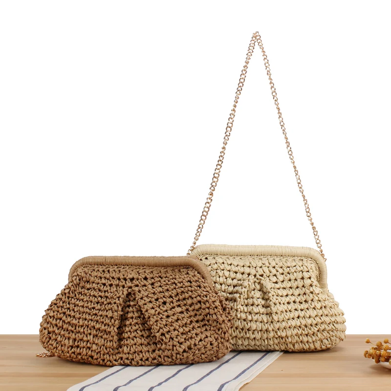 Handtasche mit elegantem Flechtdesign und hochwertiger Kettendekoration Skanto