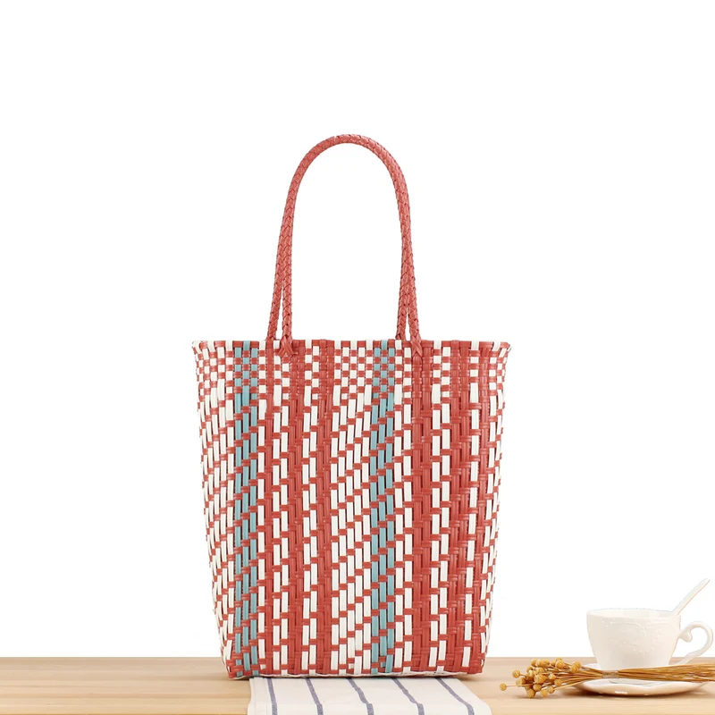 Gewebte Tragetasche mit geometrischem Design Skanto