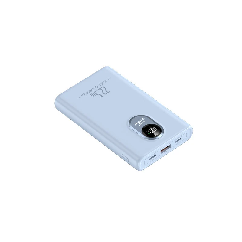Tragbare Powerbank mit integriertem Multi-Ladekabel und Digitalanzeige Skanto