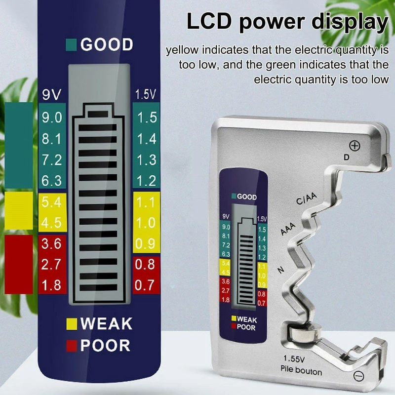 Skanto | Universeller LCD-Batteriekapazitätstester