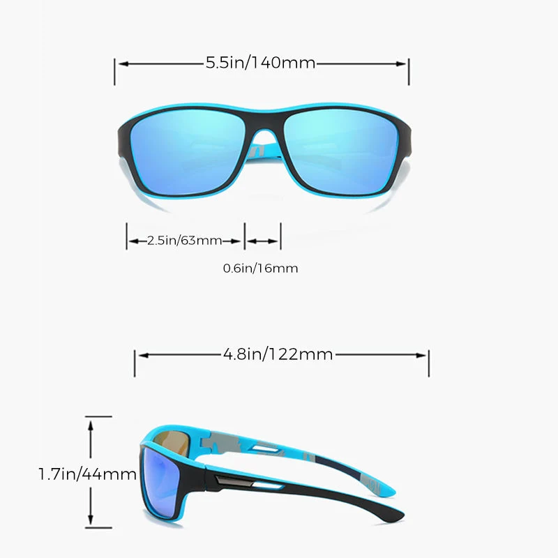 Outdoor-Sportsonnenbrille mit entspiegelten polarisierten Gläsern | Skanto