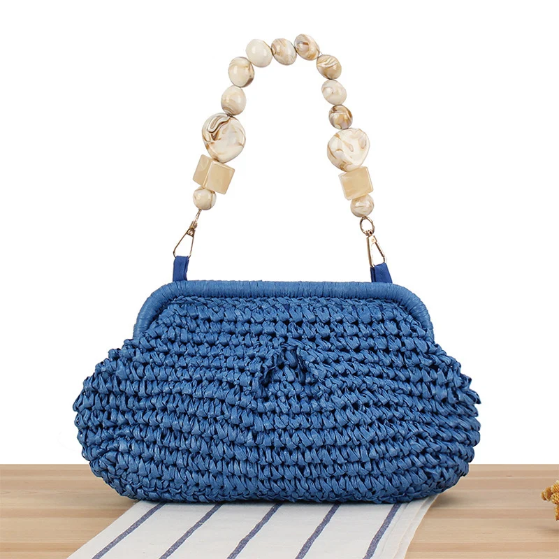 Handtasche mit dekorativem Holzgriff Skanto