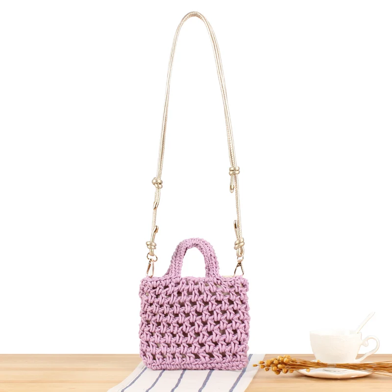 Handtasche im modernen Makramee-Design Skanto