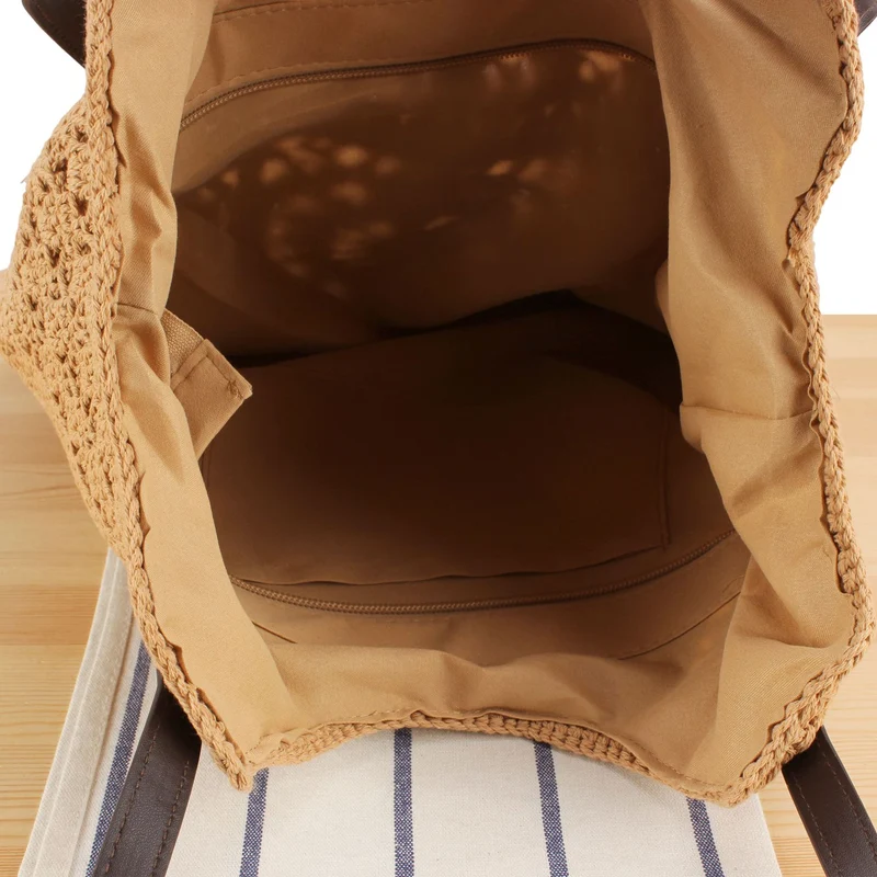 Kreative Makramee-Handtasche mit Fransen-Details Skanto