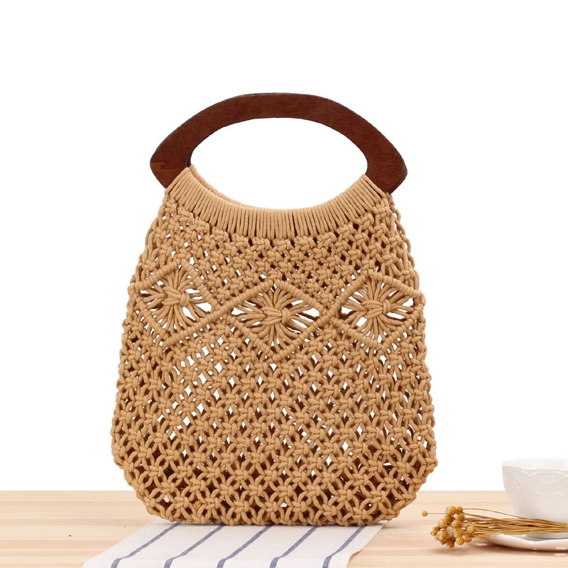 Handgemachte Makramee Strandtasche Skanto