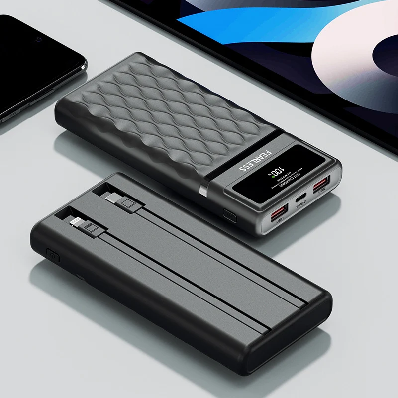 Powerbank mit integriertem LED-Display und zwei USB-Anschlüssen Skanto