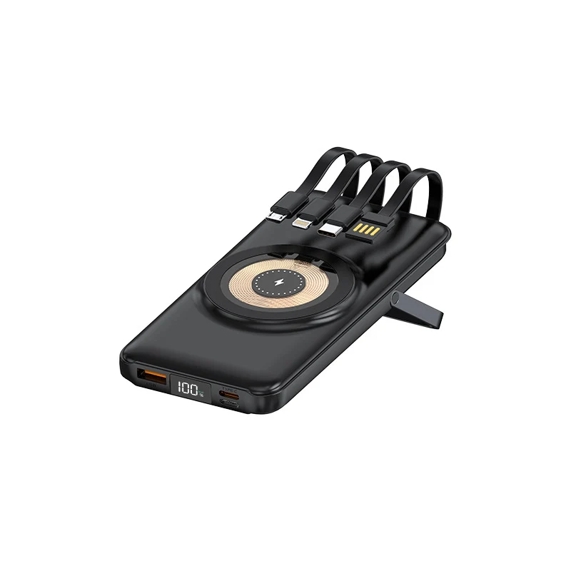 Multifunktionale Powerbank mit kabelloser Ladefunktion Skanto