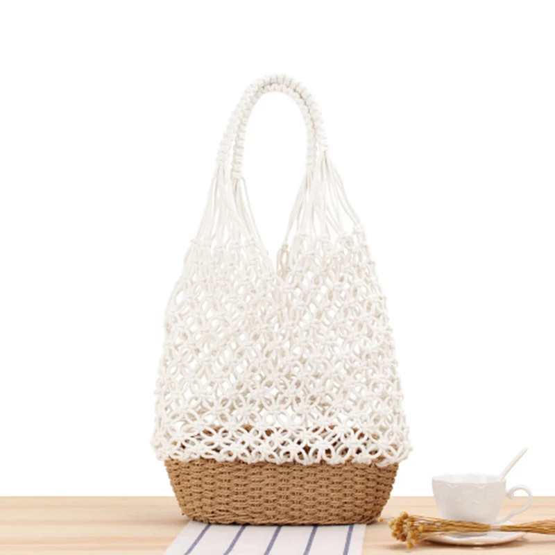 Designer-Umhängetasche aus geflochtenem Raffia Skanto
