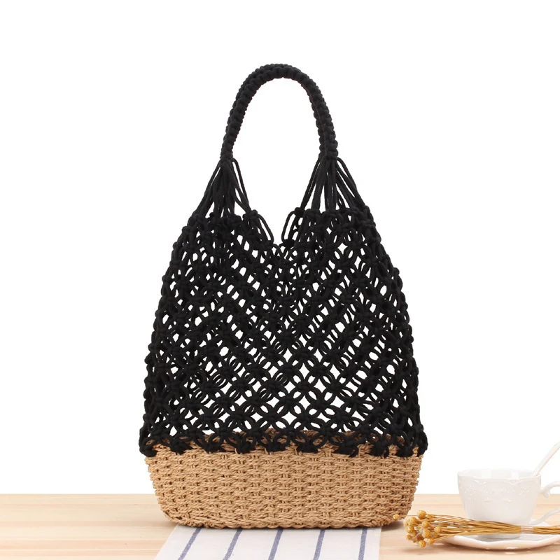 Designer-Umhängetasche aus geflochtenem Raffia Skanto