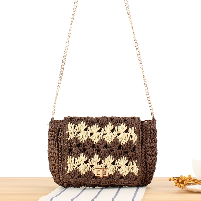 Handtasche im gewebten Blumendesign Skanto