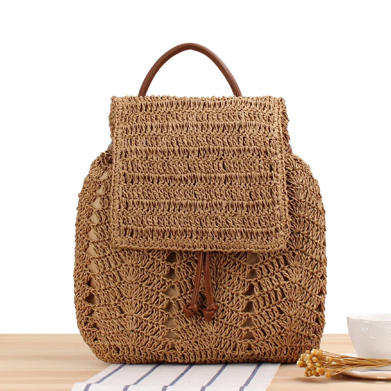 Rucksack aus gewebtem Naturmaterial Skanto