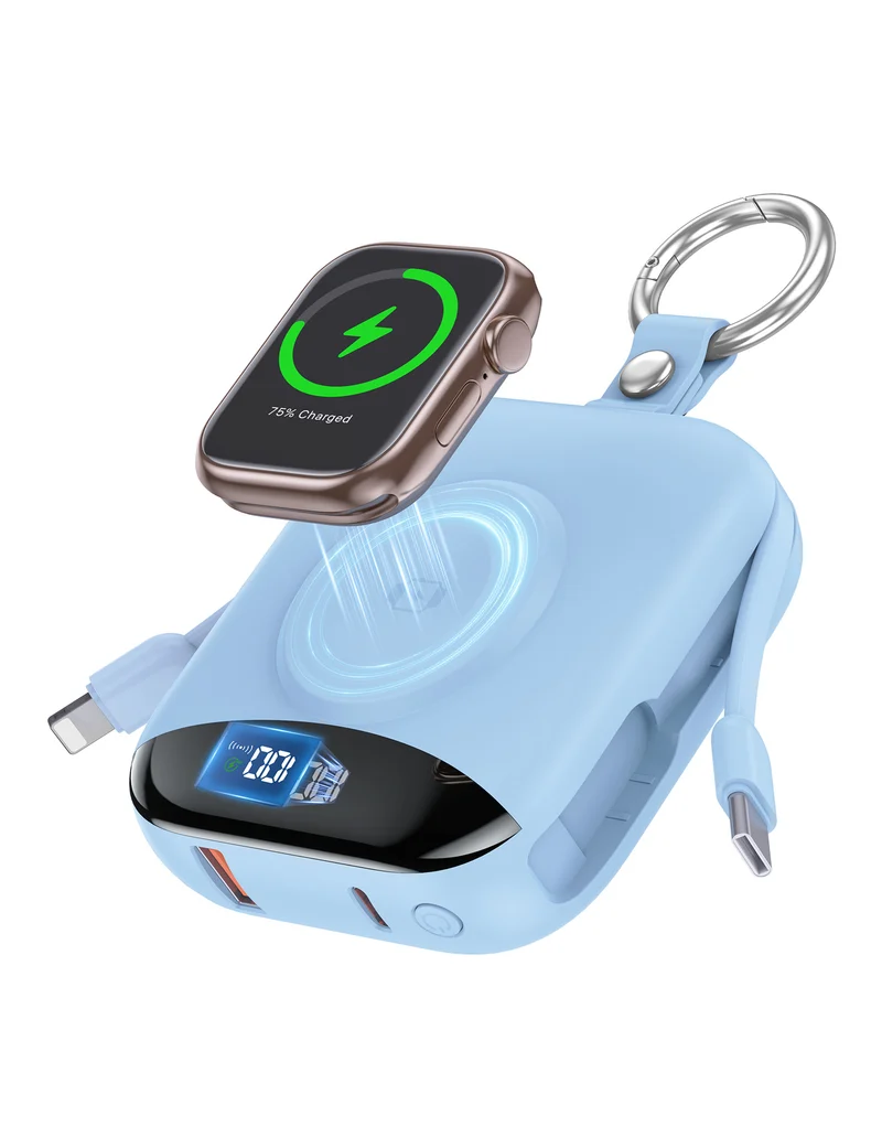 Tragbare kabellose Powerbank mit integriertem LED-Display Skanto