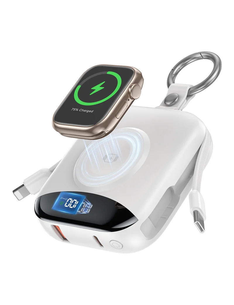 Tragbare kabellose Powerbank mit integriertem LED-Display Skanto