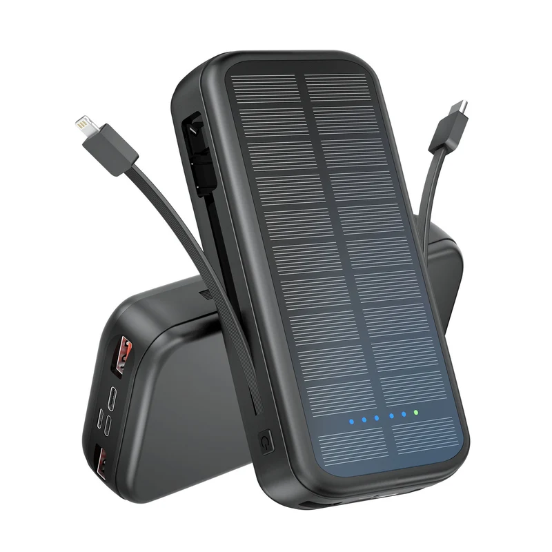 Solarbetriebene Powerbank mit integrierter Schnellladefunktion Skanto