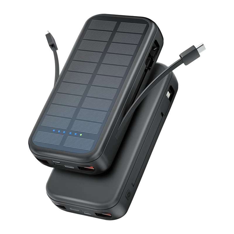 Solarbetriebene Powerbank mit integrierter Schnellladefunktion Skanto