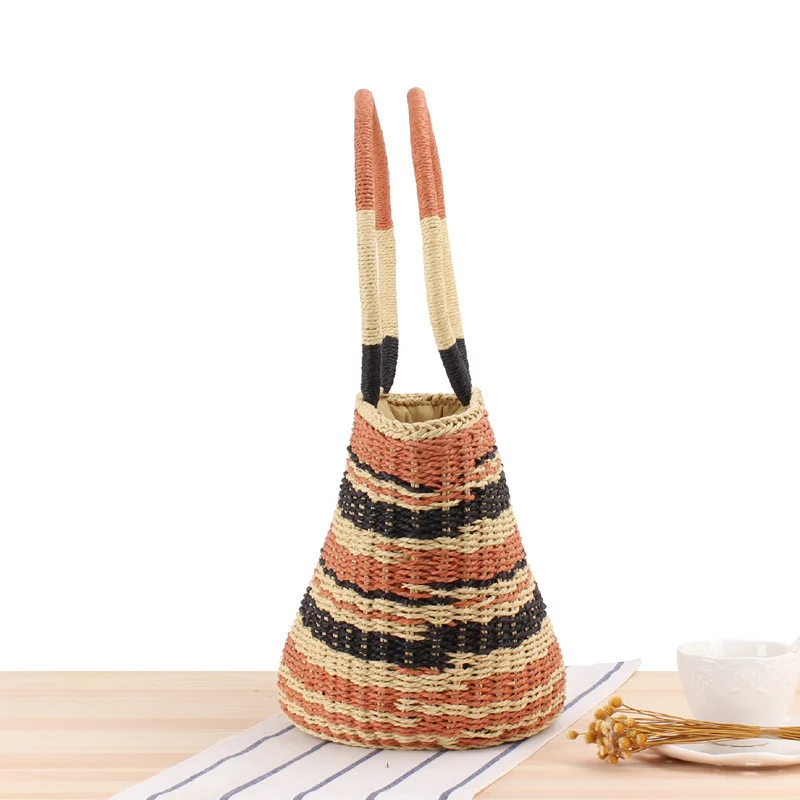 Geflochtene Strandtasche mit breitem Tragegriff Skanto