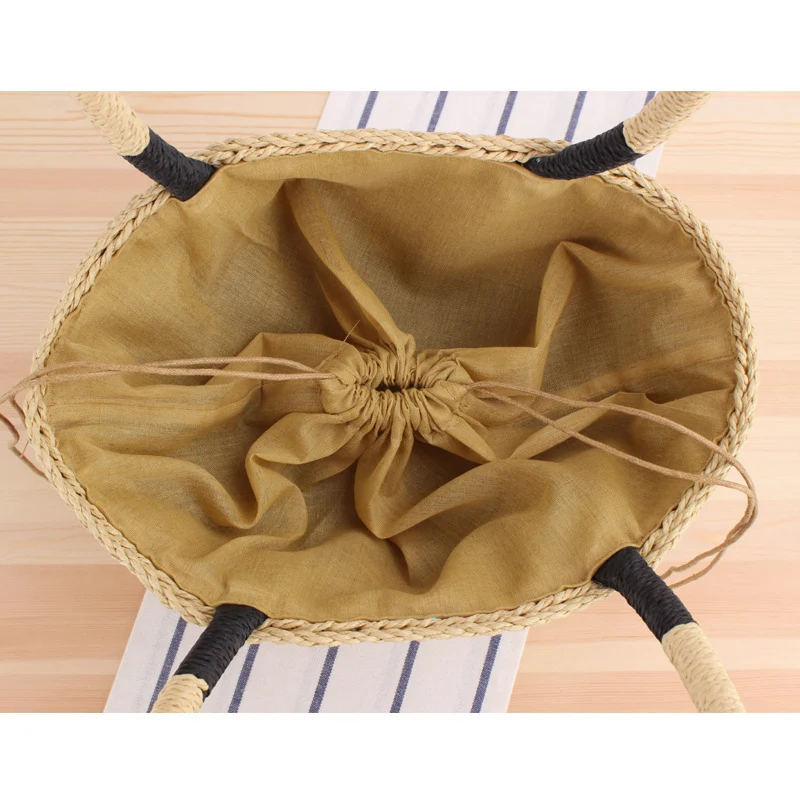 Geflochtene Strandtasche mit breitem Tragegriff Skanto