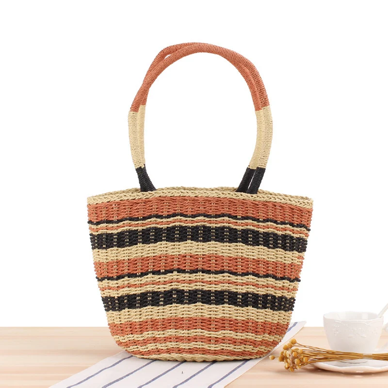 Geflochtene Strandtasche mit breitem Tragegriff Skanto